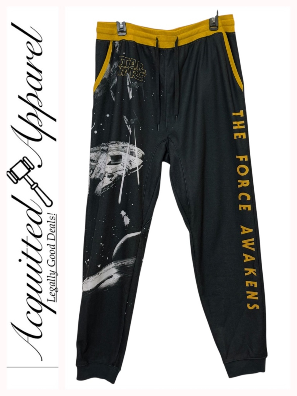 Star Wars Black & Gold 'The Force Awakens' Sweatpants Joggers
